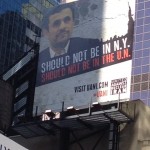 تبلیغات علیه احمدی نژاد در نیویورک