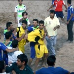 درگیری در فوتبال ساحلی